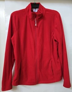 Pre-owned: Womens DANSKIN NOW Fleece Jacket Size XL (16-18) Color Red - Picture 1 of 3