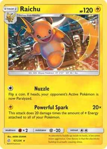 Raichu 67/236 Cosmic Eclipse Pokemon Card - NM - Picture 1 of 1