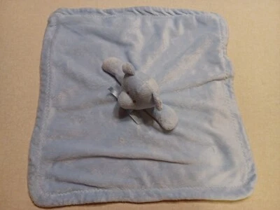 Mantas & Beyond Baby Lovey Oso de Peluche Azul Blanco Vellón Chupete Foto 1 de 4