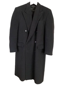 Mani by GIORGIO ARMANI “Made in Italy”men’s Wool 38R Dbl Breasted Charcoal Grey - Picture 1 of 17