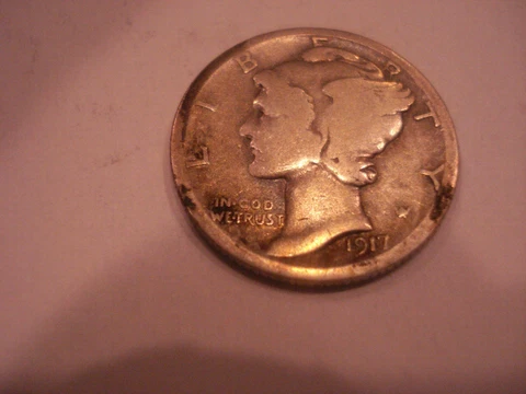 1917-S-MERCURY DIME-F-951 Cover