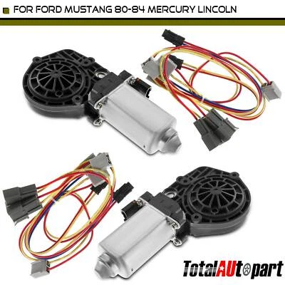 Motor de elevação de janela 2 pinos dianteiro esquerdo e direito para Ford Mustang Mercury Capri - Imagem 1 de 4