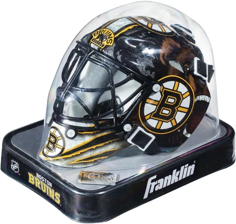 NEW Boston Bruins Unsigned Franklin Sports Replica Mini Goalie Mask Cover