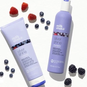 MILK_SHAKE Silver Shine Shampoo 300ml & Conditioner 250ml for Blonde & Grey Hair - Picture 1 of 2