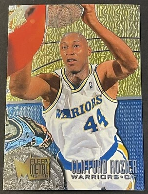1995-96 Metal Golden State Warriors Basketball Card #35 Clifford Rozier - Image 1 of 2