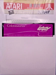 ATARI XL/XE -- COLORASAURUS (THE LEARINING COMPANY - DISK) - Afbeelding 1 van 2