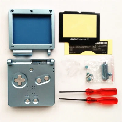 MARKENLOS Funda Carcasa Shell Case para Gameboy Advance GBA SP - Azul Claro Recambio Repuesto