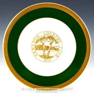 Lenox USA SENIORS INVITATION 1982 EKWANOK COUNTRY CLUB 1899 GOLF 8-3/8" PLATE - Picture 1 of 4