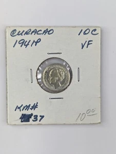 1941 Curacao 10 Cents - Silver - Picture 1 of 3