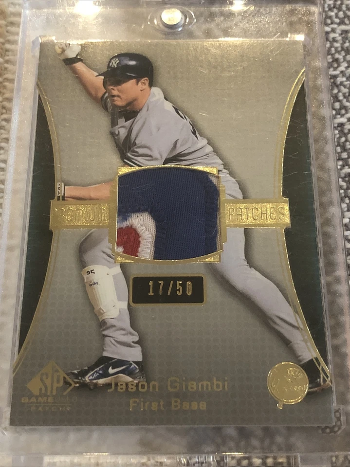 Jason Giambi 2004 SP Game Used Premium Patches /50 Team USA Jersey?? - Image 1 of 4