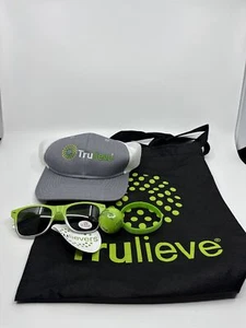 Trulieve Grey/Green Trucker Hat, Sunglasses, Sticker, Bracelet, Chapstick - Picture 1 of 9
