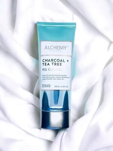 ALCHEMY Living Charcoal Tea Tree Maschera Peel Off 6,76 FL OZ Rimuove le Impurità - Foto 1 di 3