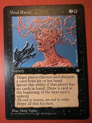 MTG Mind Ravel Magic The gathering Black Sorcery Card - Image 1 of 4