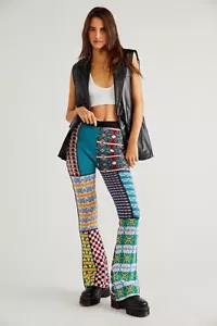 Pantalones acampanados de punto Free People The Ragged Priest XS - Imagen 1 de 3