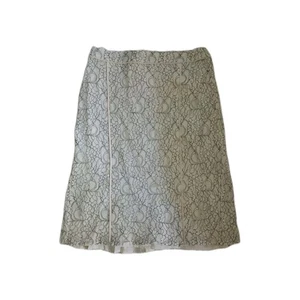 Linea Lace Skirt White Midi Very Elegant Size UK10 - Picture 1 of 5