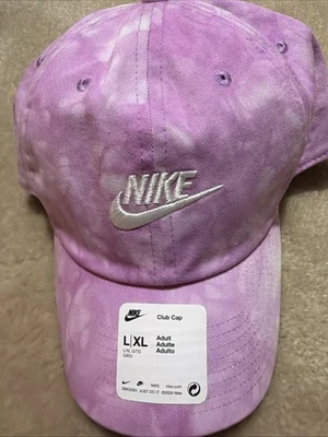 Nike Club Gorra Dri FIT Rosa/Blanco Tie Dye Sombrero Unisex L/XL FB5505-532 Nuevo Con Etiqueta Foto 1 de 4