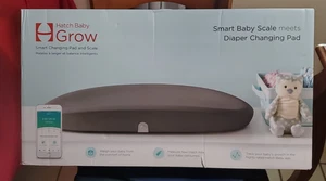 Coussin à langer HATCH Grow Smart et balance bébé gris - Photo 1/4