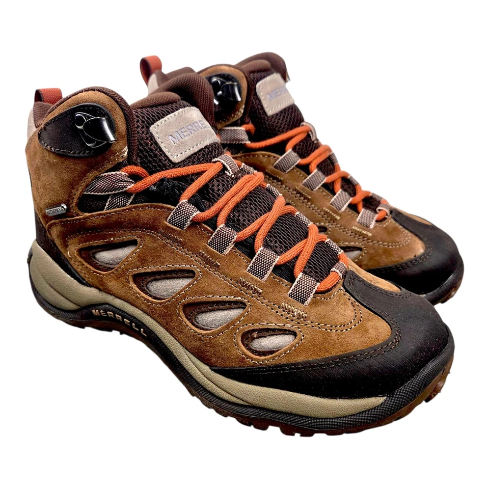 Merrell J035440 Refle Mid Waterproof Hiking Boots for Ladies - Earth - 9.5M