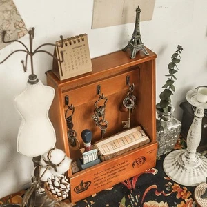Wall Key Hanger Decorative Rustic Hanging Wall Mount for Door Farmhouse Home - Picture 1 of 6