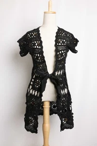 Boston Proper S Baumwolle Flügelärmel vorne zum Binden Cardigan Pullover gebraucht, in einwandfreiem Zustand - Bild 1 von 10