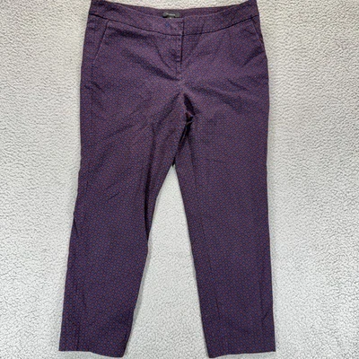 Галогенные брюки фиолетовый синий точек женщин 10 миниатюрный эластичной середины подъема лодыжки брюки - Изображение 1 из 4