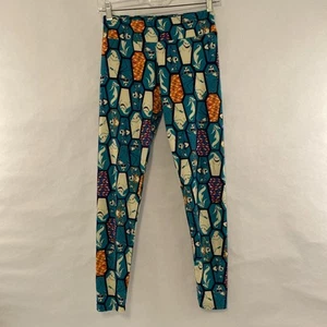 Lularoe Nightmare Before Christmas Leggings Women's One Size Stretch Pants VGC - Picture 1 of 16
