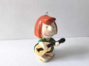 Vintage Peanuts Peppermint Patty Ceramic Christmas Ornament UFS - Picture 1 of 4