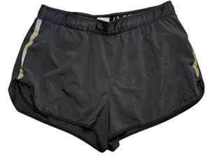 Ladies Black & Gold Athletic Shorts H&M Size Medium Very Good Condition Same Day - Picture 1 of 7