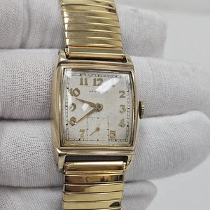 Vintage Hamilton 14K Gold Filled Mens Dress Wrist Watch Cal 747 17 Jewels USA - Picture 1 of 10