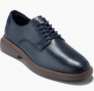 Men's DERBY Cole Haan Grand Shadow Plain Toe - BLUE/ MIDNIGHT MOON - Picture 1 of 6