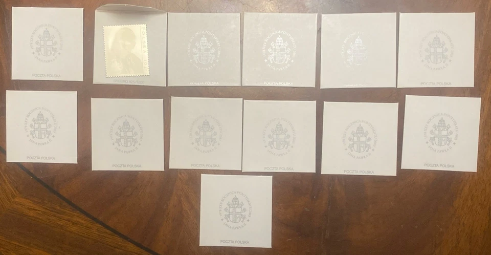 Polonia 2003 13 Francobolli Argento Giovanni Paolo II Congiunta Vaticano Sotto F - Immagine 1 di 1