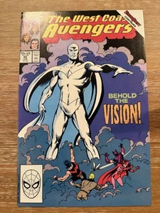THE WEST COAST AVENGERS #45 First White Vision KEY COMIC - Picture 1 of 3