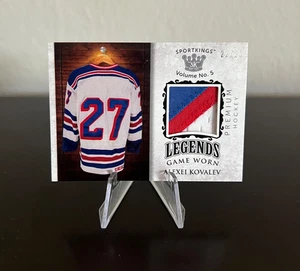 Alexei Kovalev Sport Kings Legends Game Worn Memorabilia 3-Color Patch /25 - Picture 1 of 3