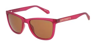 Superdry Sunglasses Women's SDS-5034 172 Matte Crystal Fuschia/Brown - Picture 1 of 4
