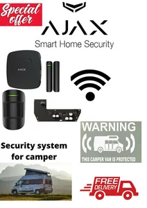 Ajax Spezial Sicherheitsset für Camper (Nabe+MotionProtect+DoorProtect+12VPSU) SCHWARZ - Bild 1 von 1