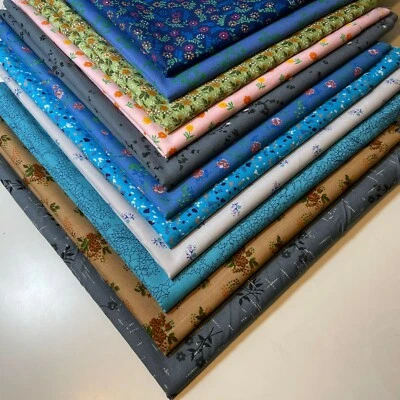 100% Cotton Vintage Material Novelty Floral Dress Craft Quilting Fabric 44" - Image 1 of 3