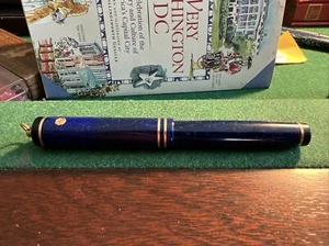 Vintage Wahl Eversharp Füllfederhalter blau Goldrand 14k Feder - Bild 1 von 24