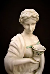 FEINE VINTAGE 1940ER PORZELLAN KLASSISCHE FRAUENFIGUR VON BORGHESE - ITALIEN - Bild 1 von 8
