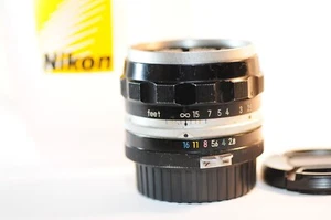 Nikon Nikkor-S 35mm F/2.8 NON AI PRIME lens Nippon kogaku for F F2 F3 Nikkormat - Imagen 1 de 7