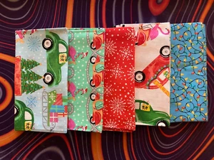 Fat Quarter Fabric Bundle / 5 Pieces / 18” x 21” / 100% Cotton ( 1 Piece Left ) - Picture 1 of 1