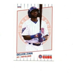 Delvin Zinn 2019 South Bend Cubs team set card Pontotoc MS Chicago Cubs