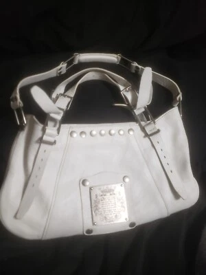 bolso de alta costura jugoso cuero blanco Foto 1 de 4