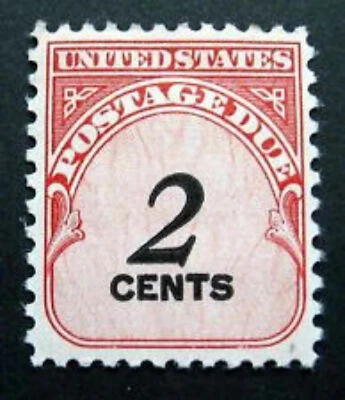 #J90  2  CENT POSTAGE DUE  MINT  VF NH  SHINY GUM O.G - Image 1 of 2