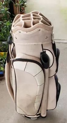 EXCELENTE BOLSA DE GOLF RJ SPORTS 14 VÍAS TODO BRONCEADO CON DETALLES NEGROS Foto 1 de 4
