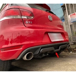 Unpainted ABS For Volkswagen VW Golf6 MK6 GTI Rear Bumper Diffuser Spoiler 2010 - Picture 1 of 8