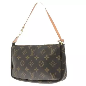 LOUIS VUITTON Pochette Accessoires Hand Bag Monogram Leather BN M51980 82EE115 - Picture 1 of 15
