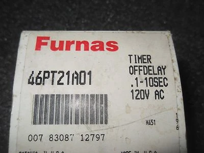 Temporizador Furnas 46PT21A01 Off-Delay .1-10SEC Foto 1 de 4