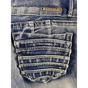 Diamante Premium Skinny Stretch Jeans Mid Rise Juniors 30x28 - Picture 1 of 11