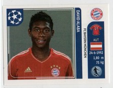 David Alaba 2010-11 Panini UCL Stickers Bayern Munchen MINT