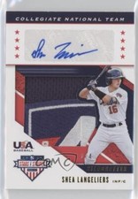 2019 Panini USA Baseball Stars & Stripes Patch Auto 1/4 Shea Langeliers #USA-AF
